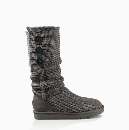 UGG Classic Cardy Grey Boots for Women (IBKV90617)